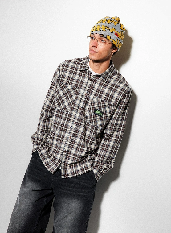 Рубашка Butter Goods Equipment Plaid Shirt Charcoal