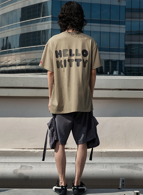 Футболка OPEN YY Hello Kitty x YY T-Shirt Khaki
