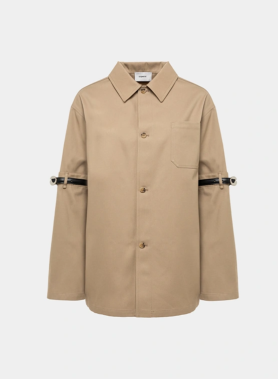 Овершот Coperni Open Elbow Jacket Beige