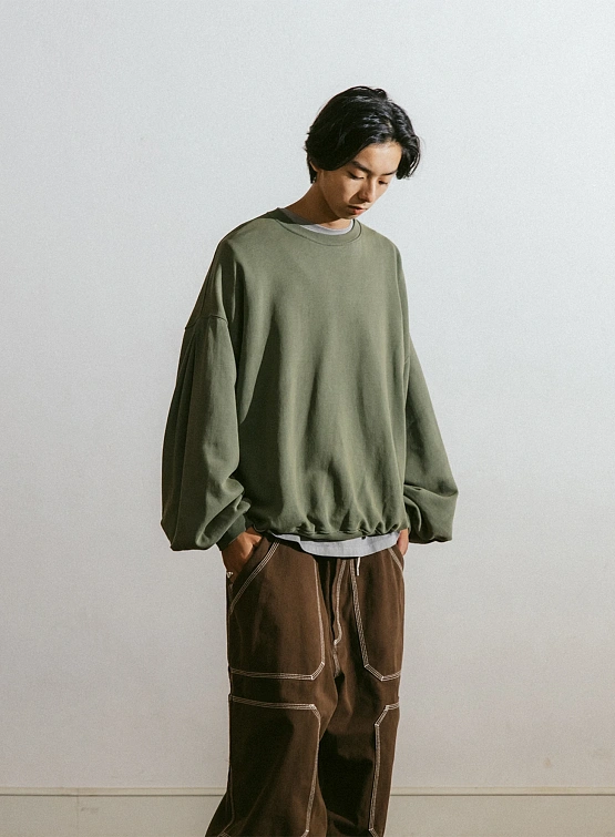 Свитшот ANGLAN Valley Salt Washed Green