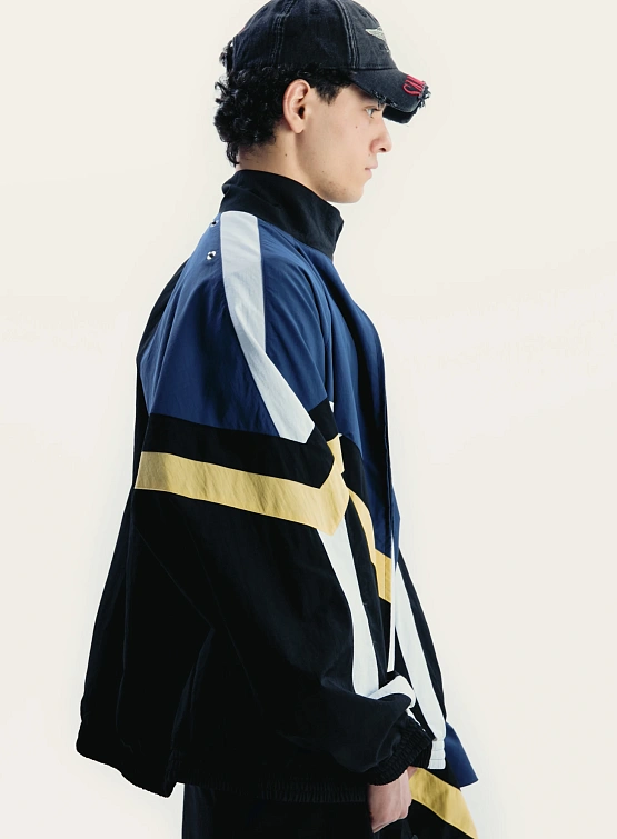 Олимпийка Martine Rose Blanket Track Jacket Black Yellow