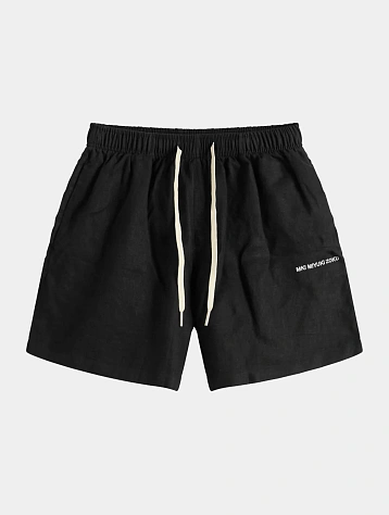 Шорты MKI MIYUKI ZOKU Linen Shorts Black