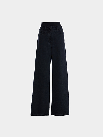 Женские джинсы JUUN.J Double Waist Denim Pants Black