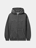 Зип-худи Butter Goods Mineral Wash Zip-Thru Charcoal