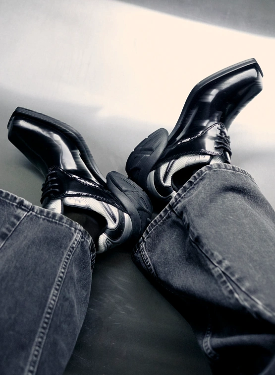 Туфли-дерби Remagine Hybrid Starting Blocks Black