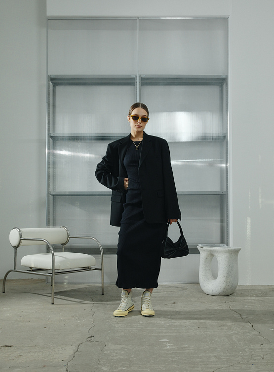 Женское платье Han Kjøbenhavn Midi Dress Black