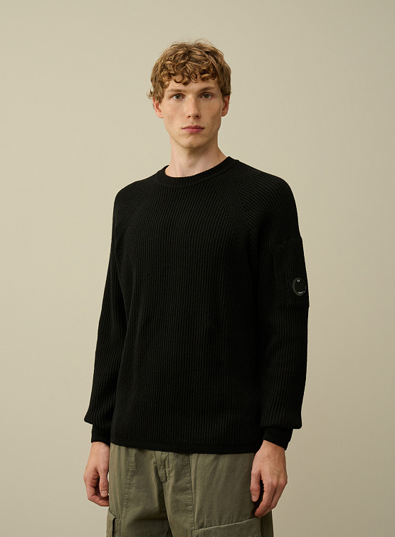 Свитер C.P. Company Lambswool GRS Full Knit Black