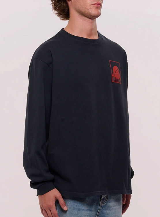 Лонгслив RHUDE Moonlight Badge Ls Vtg Black