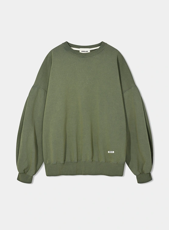 Свитшот ANGLAN Valley Salt Washed Green