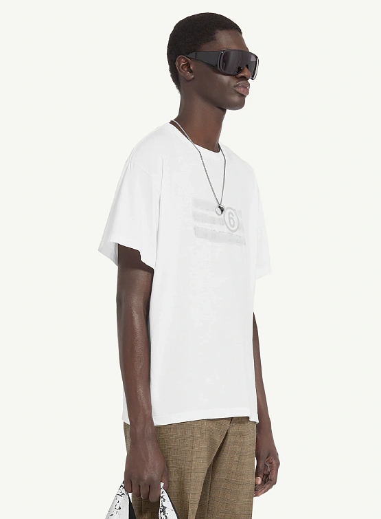 Футболка MM6 Maison Margiela Numeric White