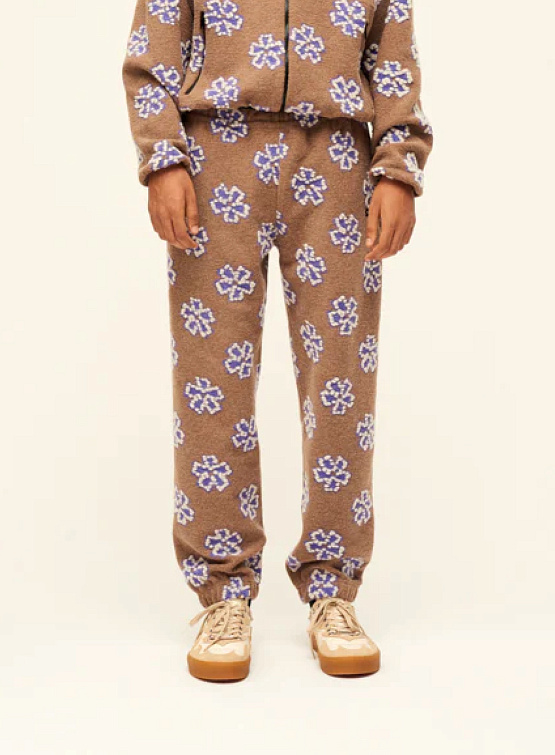 Брюки Bluemarble Flower Fleece Sweatpants Beige