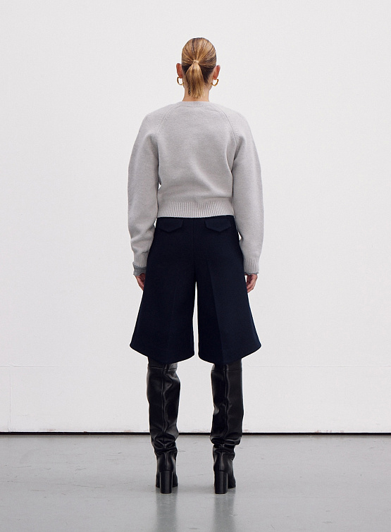 Женский свитер Recto Signature Round-Neck Melange Grey