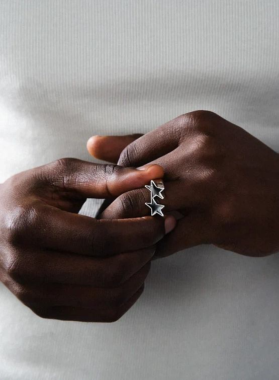 Кольцо TWOJEYS Icon Black Enameled Single