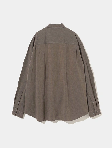 Рубашка UNDERCOVER Cotton Oxford Graphic Patch Brown