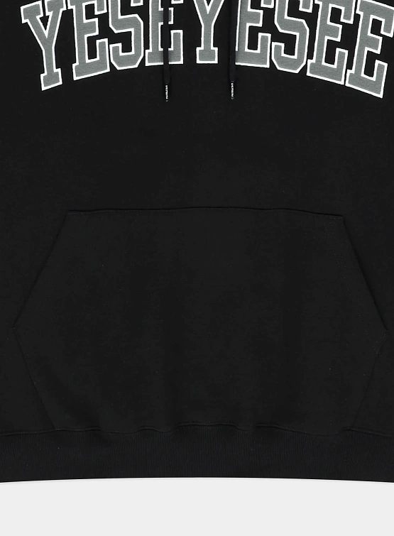 Худи YESEYESEE Arch Logo Hoodie Black