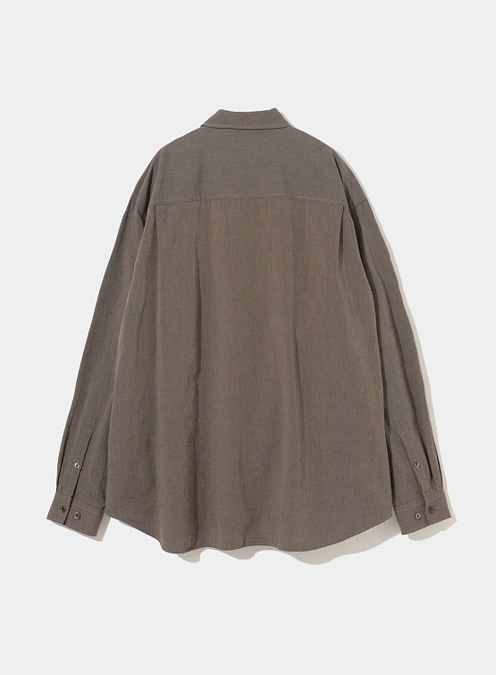 Рубашка UNDERCOVER Cotton Oxford Graphic Patch Brown