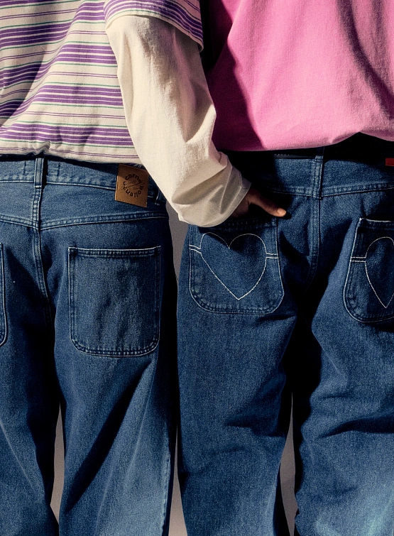 Джинсы Carne Bollente Heart Euphoria Blue