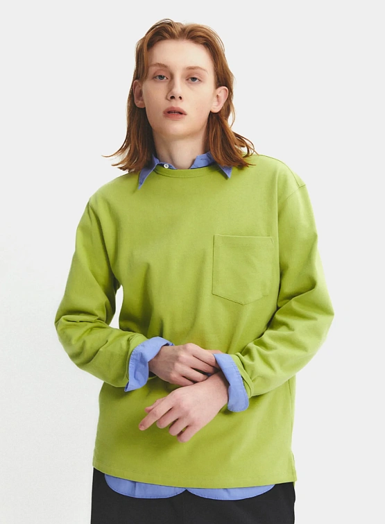 Лонгслив EASTLOGUE PERMANENT One Pocket L/S Avocado