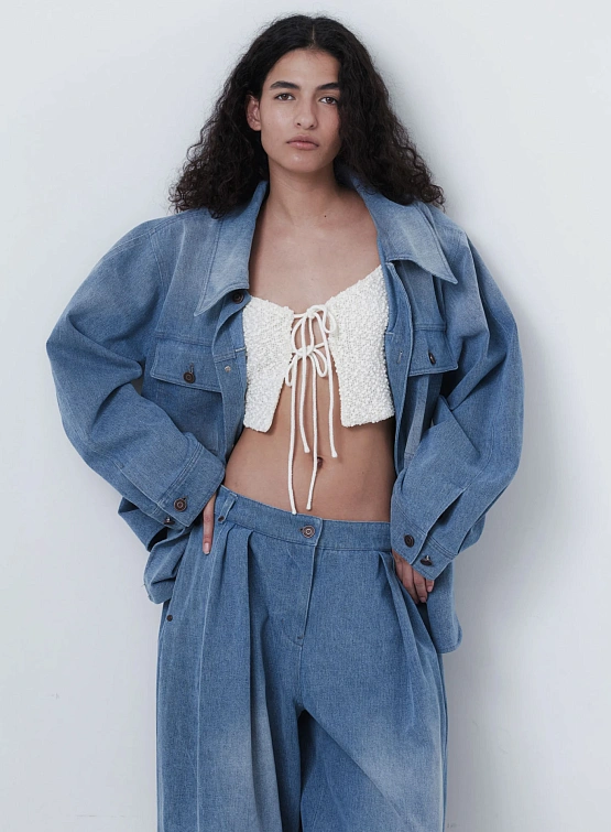 Женский топ EPINGLER Pom Pom Knitting Cream