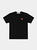 Футболка Comme des Garçons PLAY Red Heart Black