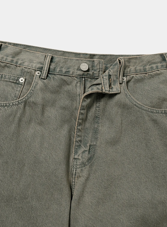 Джинсы thisisneverthat Relaxed Jeans Grey Green