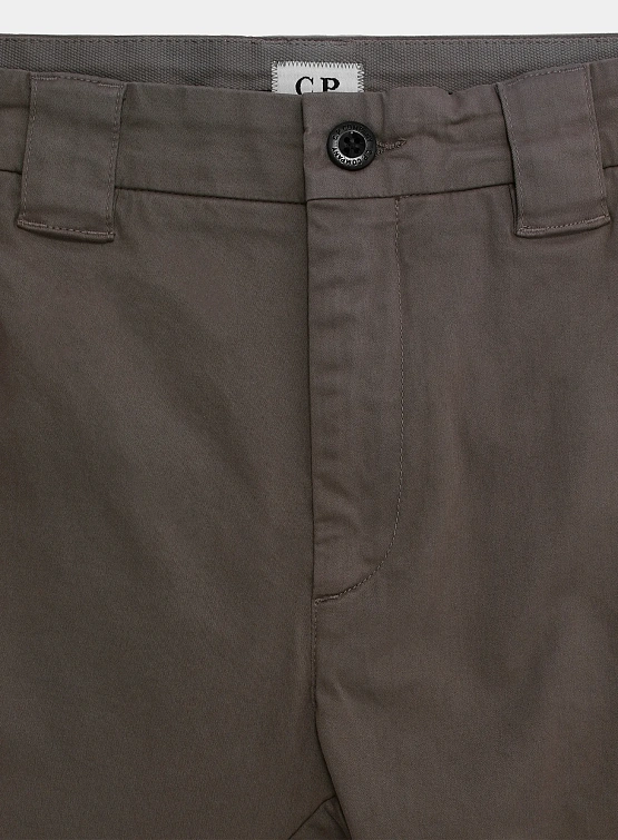 Брюки C.P. Company Stretch Sateen Ergonomic Lens Walnut