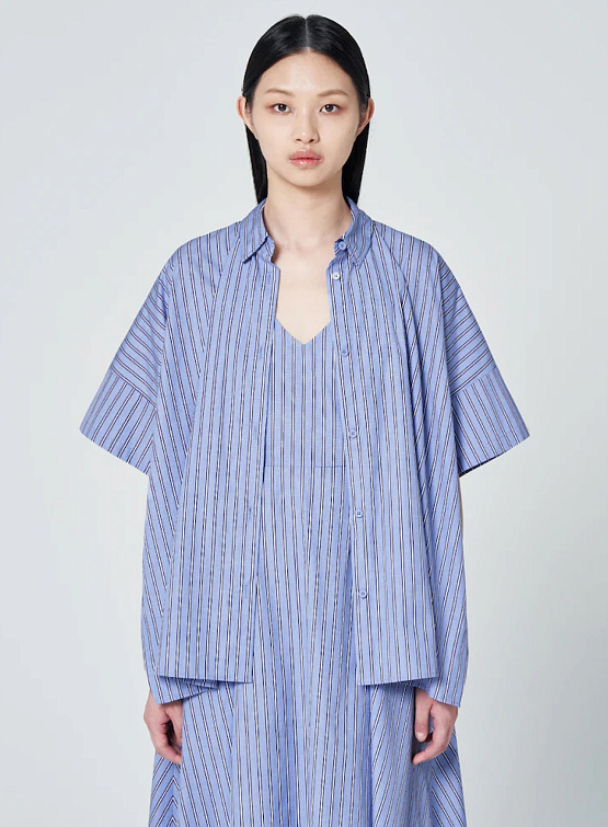 Женская рубашка JUUN.J Hidden Button Cape Shirt