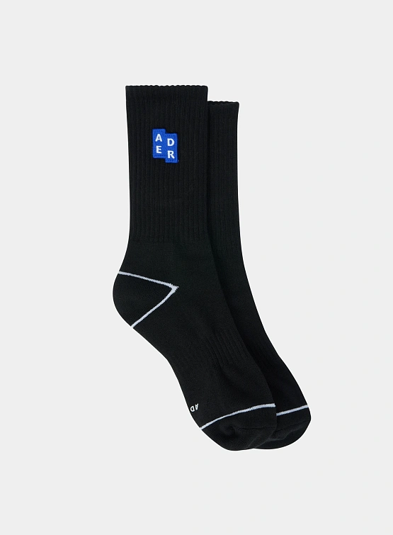 Носки ADERERROR Sig; TRS Tag Socks 02 Black
