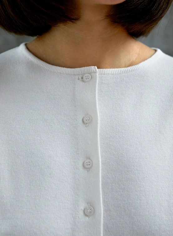 Женский кардиган AMOMENTO Round Sleeve Shirred Cardigan Mint