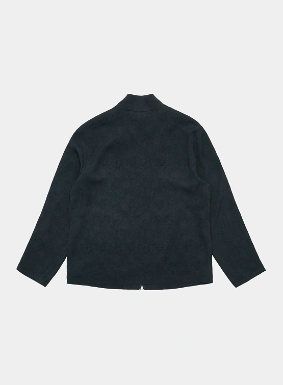 Олимпийка AMOMENTO High Neck Zip-Up Blouson Dark Navy