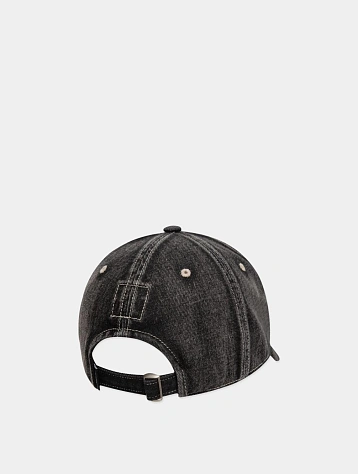 Кепка LMC Washed Denim Gothic Oval 6 Panel Black