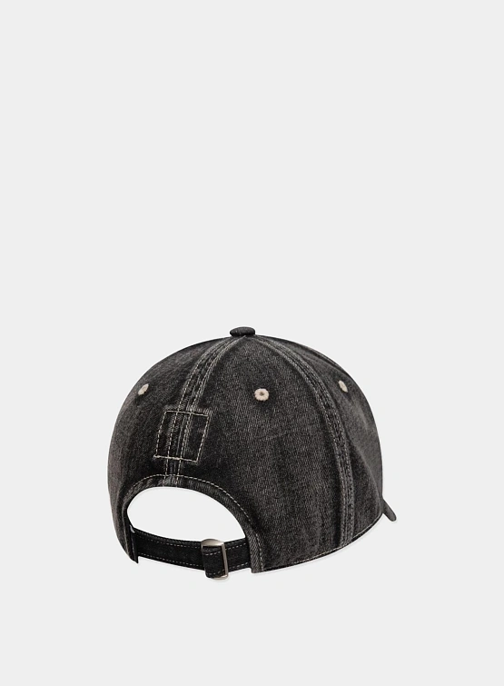 Кепка LMC Washed Denim Gothic Oval 6 Panel Black