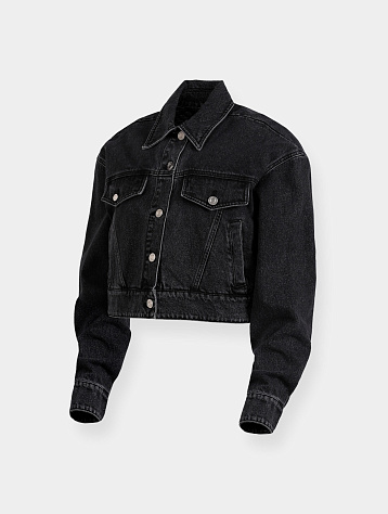 Женская джинсовая куртка System Black Washed Denim Jacket Black