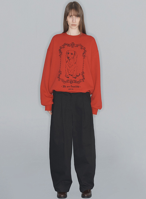 Женские брюки Open YY Wide-Leg Pleated Black