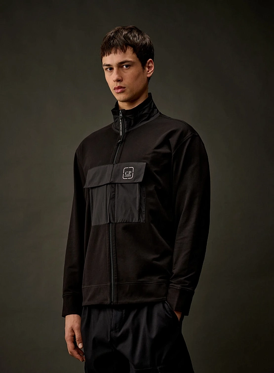 Олимпийка C.P. Company The Metropolis Series Stretch Fleece Mixed Black
