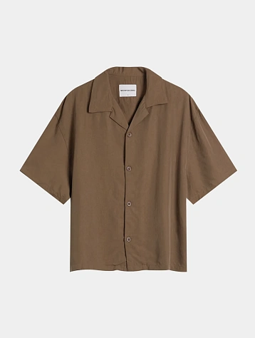 Рубашка MKI MIYUKI ZOKU Sandwash Cupro Vacation Brown