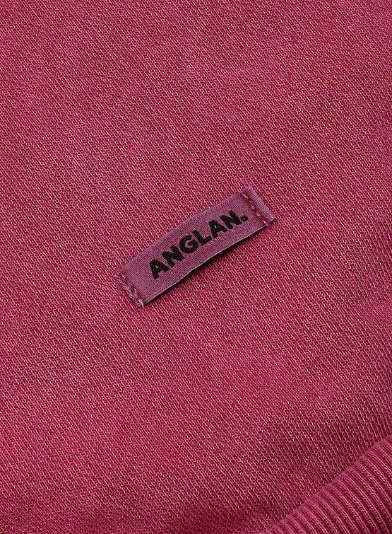 Свитшот ANGLAN Reversible Pigment Two Layer Washed Red