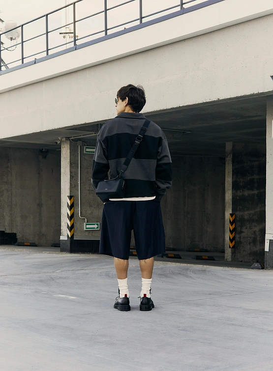 Флисовое поло Noon Goons Prolific Rugby Fleece Polo Black