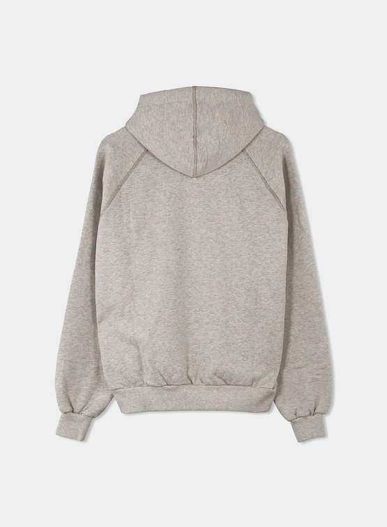 Худи Sunnei Big Logo Embroidery Melange Light Grey