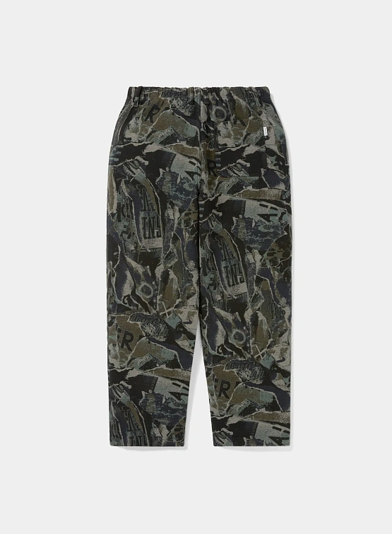 Брюки thisisneverthat Jacquard Loose Pant Black