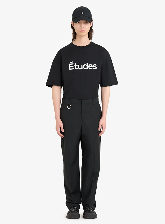 Брюки Études Wool Straight Suit Pant Black