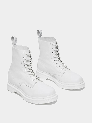Женские ботинки Dr. Martens 1460 Pascal Mono Lace Up White