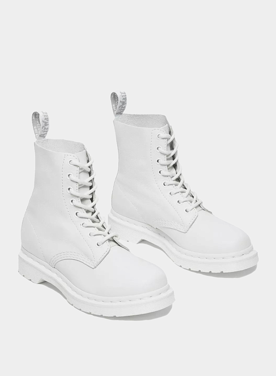 Женские ботинки Dr. Martens 1460 Pascal Mono Lace Up White