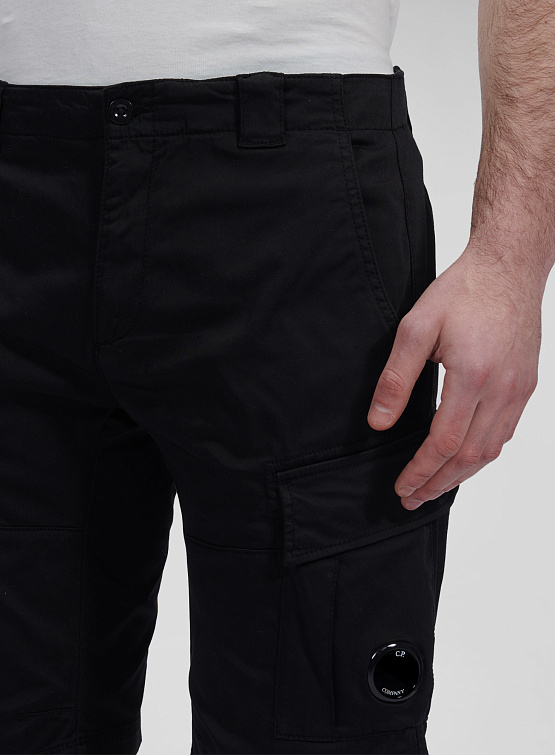 Шорты C.P. Company Stretch Sateen Cargo Shorts Black