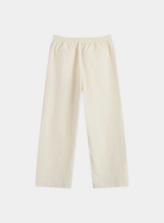 Брюки MKI MIYUKI ZOKU Seersucker Wide Leg Bone