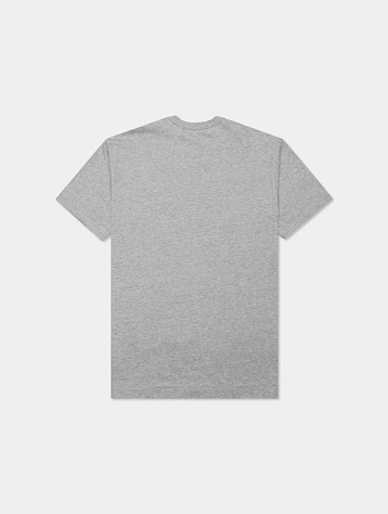 Футболка Comme des Garçons PLAY Double Heart Grey
