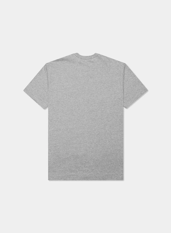 Футболка Comme des Garçons PLAY Double Heart Grey