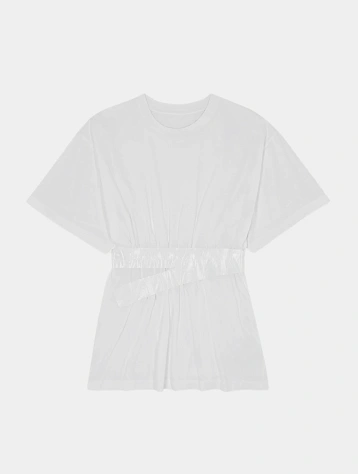 Женская футболка MM6 Maison Margiela Taped Jersey White