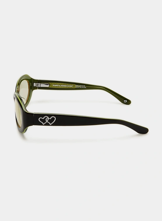 Очки Bonnie Clyde XOXOx2 Dark Green & Yellow Tint