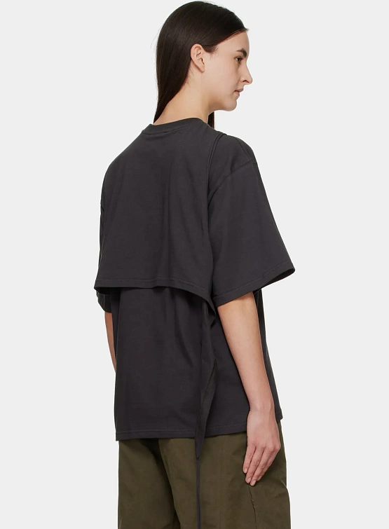 Женская Футболка Ottolinger Wrap T-Shirt Black